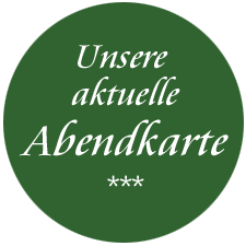 Aktuelle Speisekarte/ Abendkarte des Restaurants Waldesruh